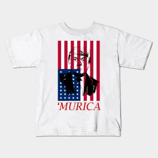 Donald Trump Murica 4th of July Patriotic American Party USA Kids T-Shirt